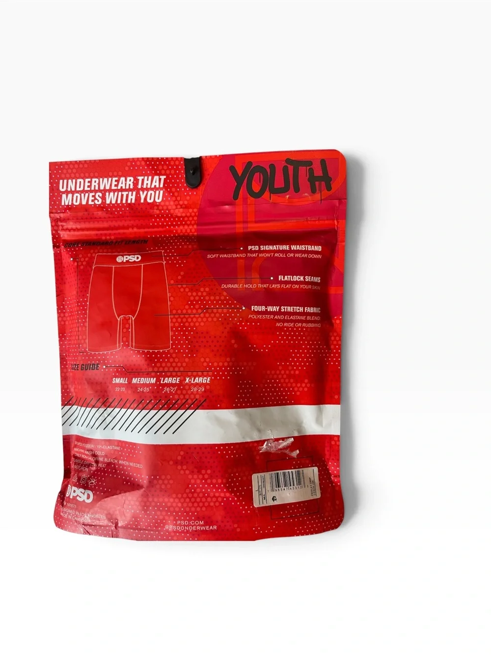 PSD Youth Boxer Briefs Paisley Drip 2 Pack Boys Size Large